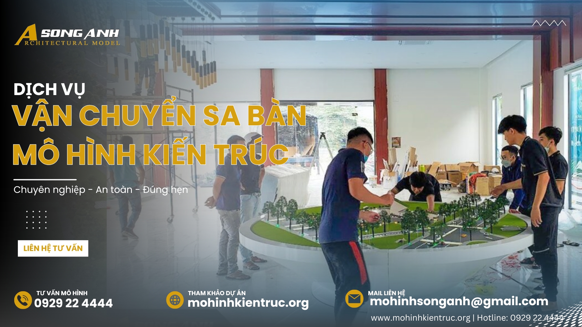 Dịch vụ vận chuyển sa bàn mô hình kiến trúc