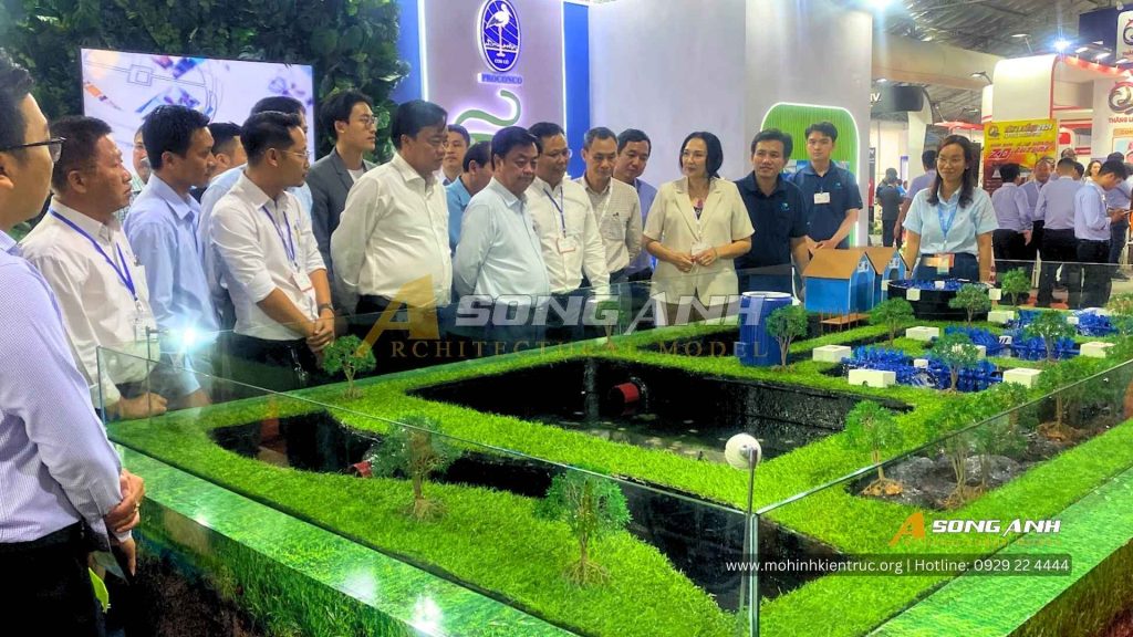 Mô hình trưng bày tại sự kiện Festival tôm Cà Mau