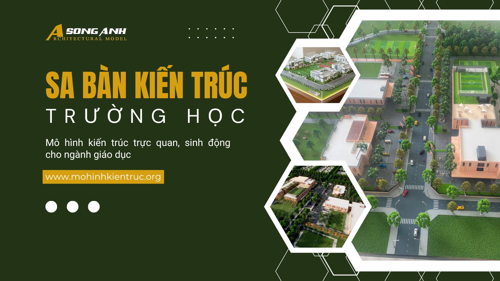 Làm sa bàn trường học – Mô hình kiến trúc trực quan, sinh động cho ngành giáo dục Sa bàn trường học – Mô hình kiến trúc trực quan, sinh động do Mô hình Song Anh thực hiện