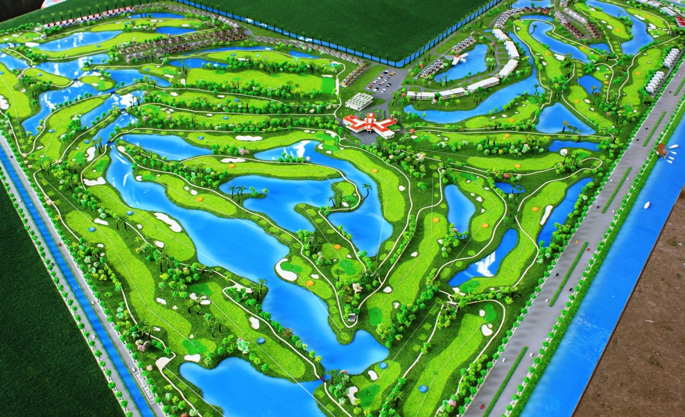 Mô hình sân golf C.T Sphinx do Công ty mô hình Song Anh thực hiện.