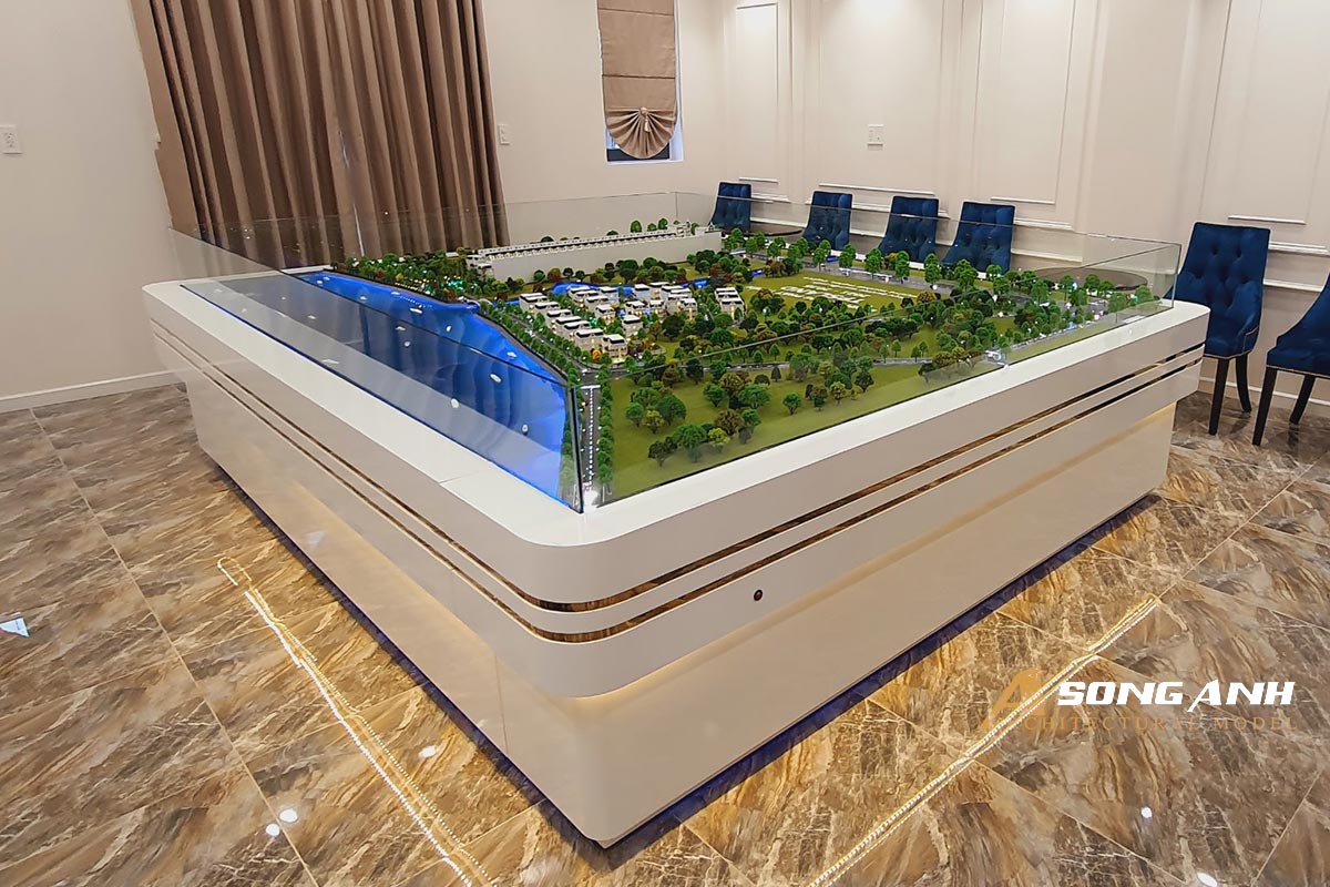 Mô hình nhà phố ven sông dự án TPS Land Nguyễn Xiển
