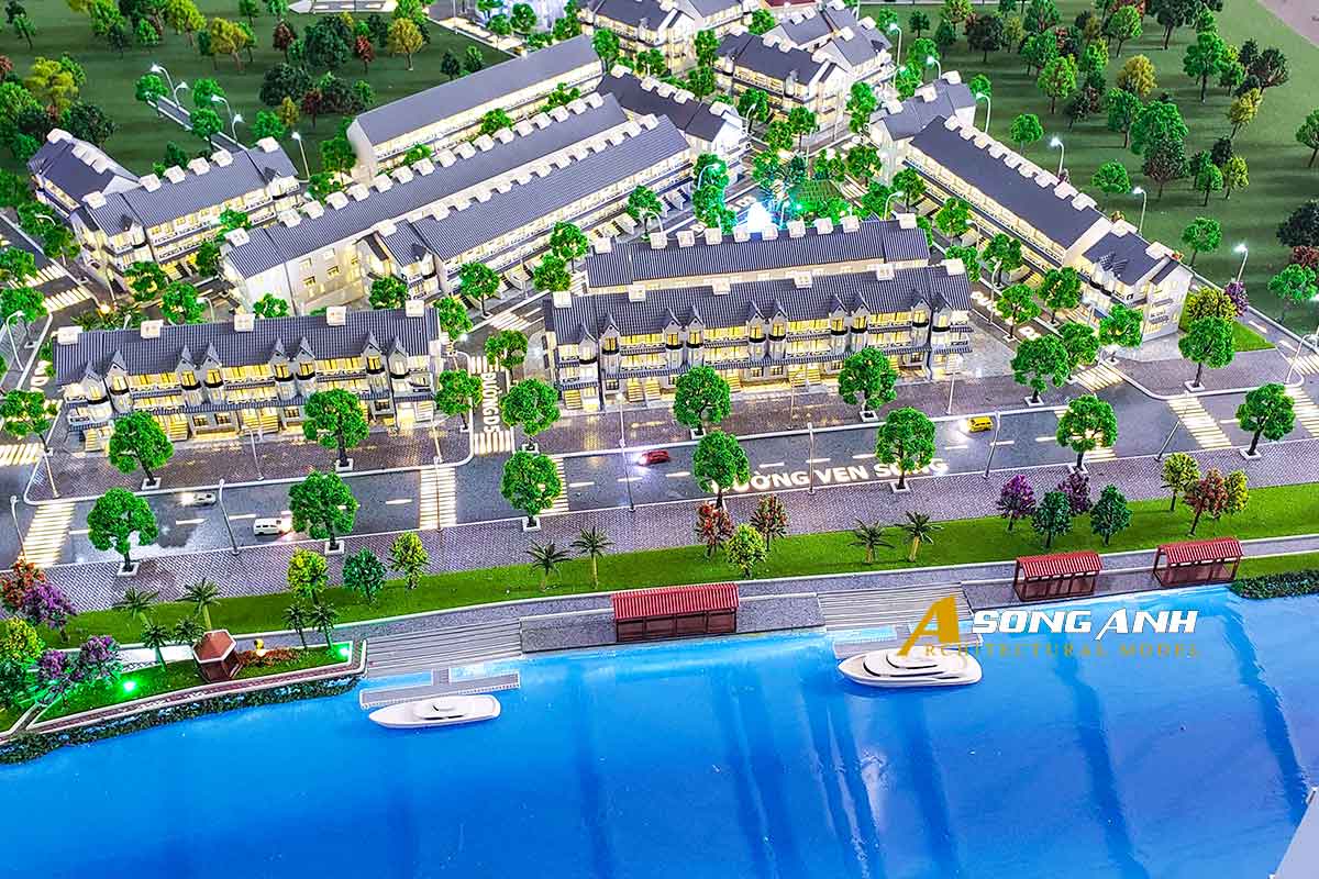 mô hình quy hoạch trung tâm thương mại khách sạn bmc hà tĩnh