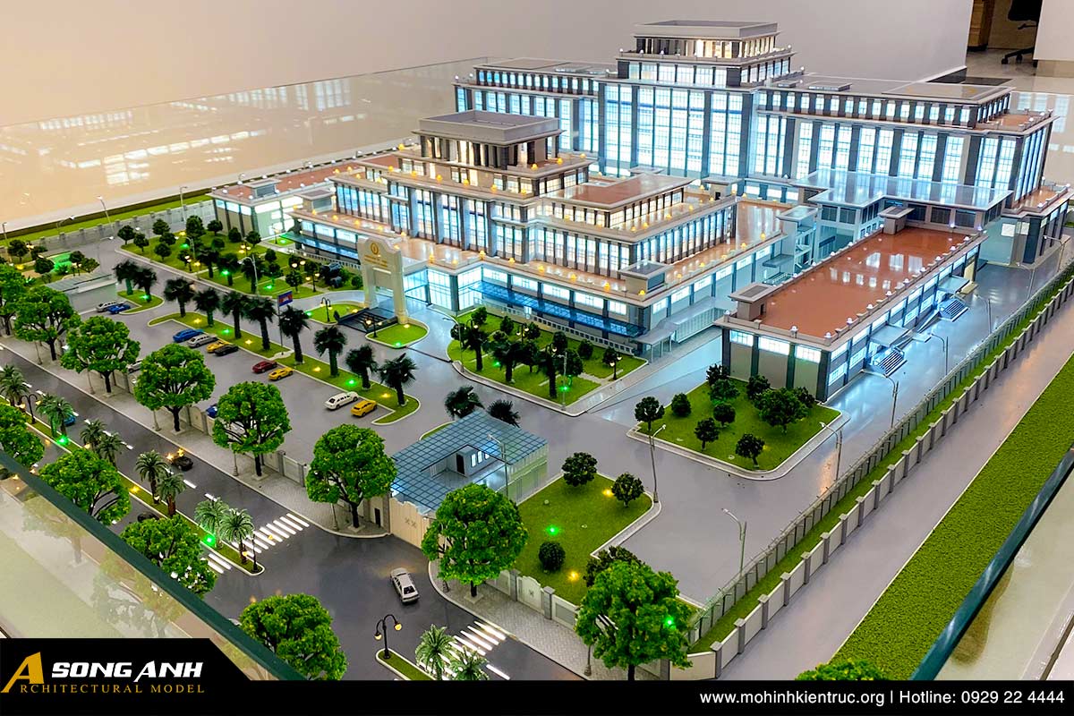 Mô hình tòa nhà ngân hàng quốc tế Campuchia 5