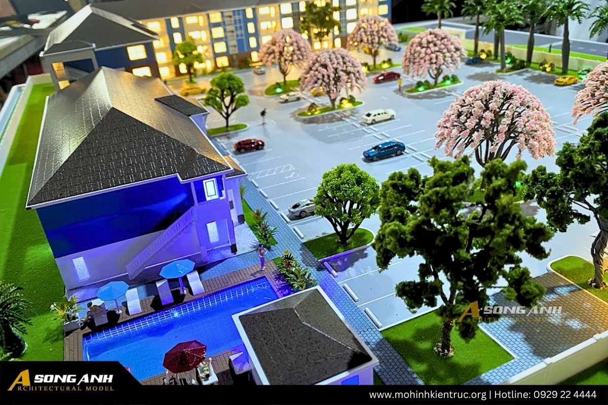 Mô hình dự án Magnolia Oaks Luxury Apartment 1