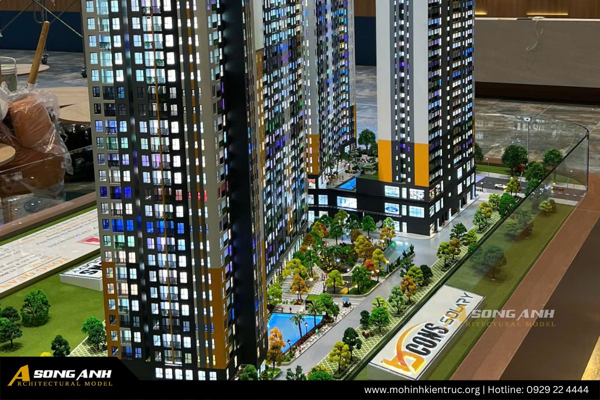 Mô hình chung cư Bcons Solary Tân Đông Hiệp 4