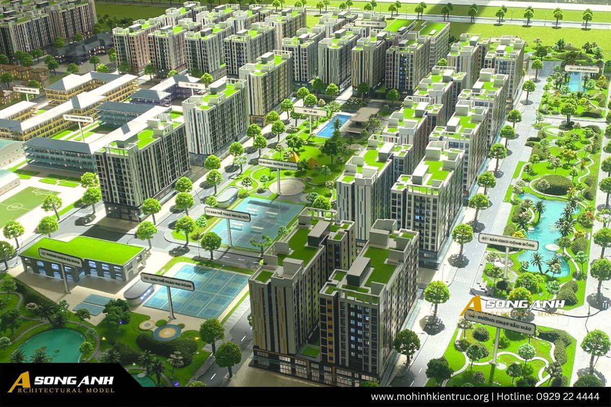 Mô hình khu nhà ở công nhân khu công nghiệp hàm kiệm 2 (6)