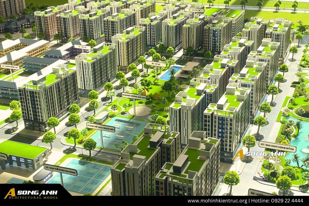 Mô hình khu nhà ở công nhân khu công nghiệp hàm kiệm 2 (7)