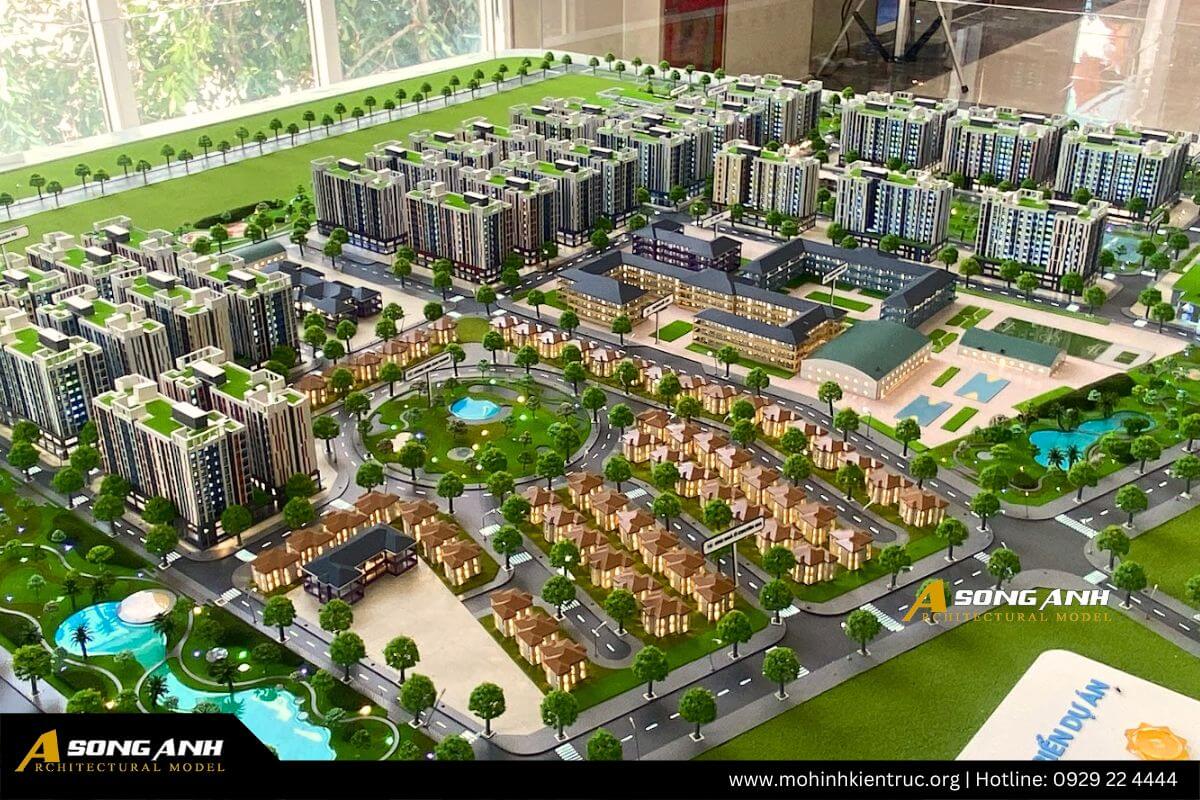 Mô hình khu nhà ở công nhân khu công nghiệp hàm kiệm 2 (8)