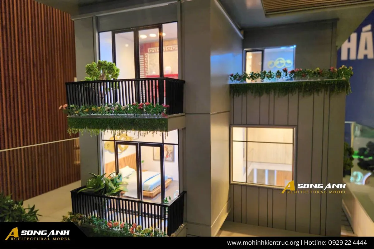 Mo hinh Song Anh thi cong du an Casa Bonita