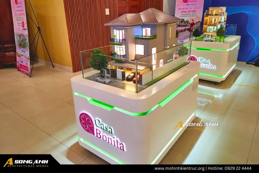 Mo hinh nha mau Casa Bonita VSIP Nghe An tong the